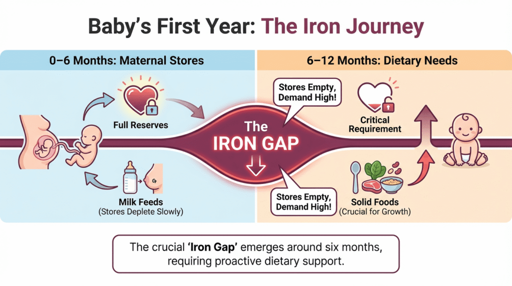 Iron Deficiency Anemia in Babies: Symptoms, Causes & Treatment 4 Baby's-First-Year-The-Iron-Journey