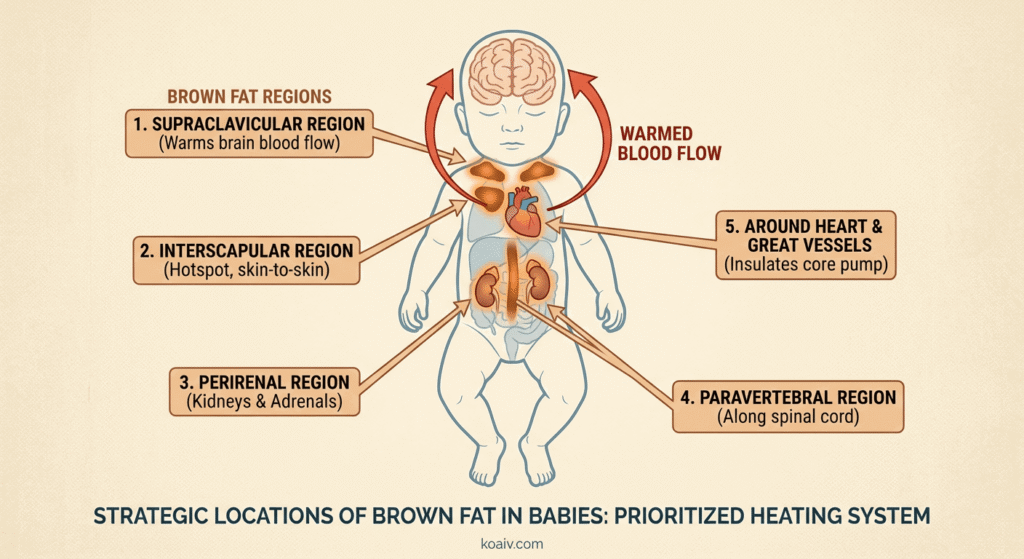 Brown Fat in Babies: How Newborns Stay Warm Without Shivering 5 Strategic-Locations-of-Brown-Fat-in-Babies