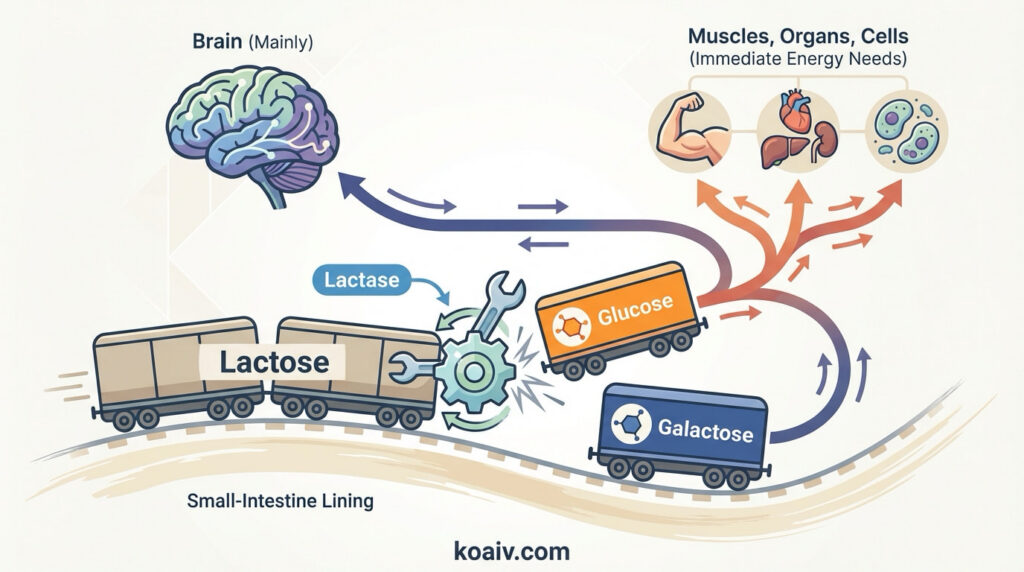 Why Is Lactose Important for Babies? 3 Think-of-lactose-as-a-two-car-train