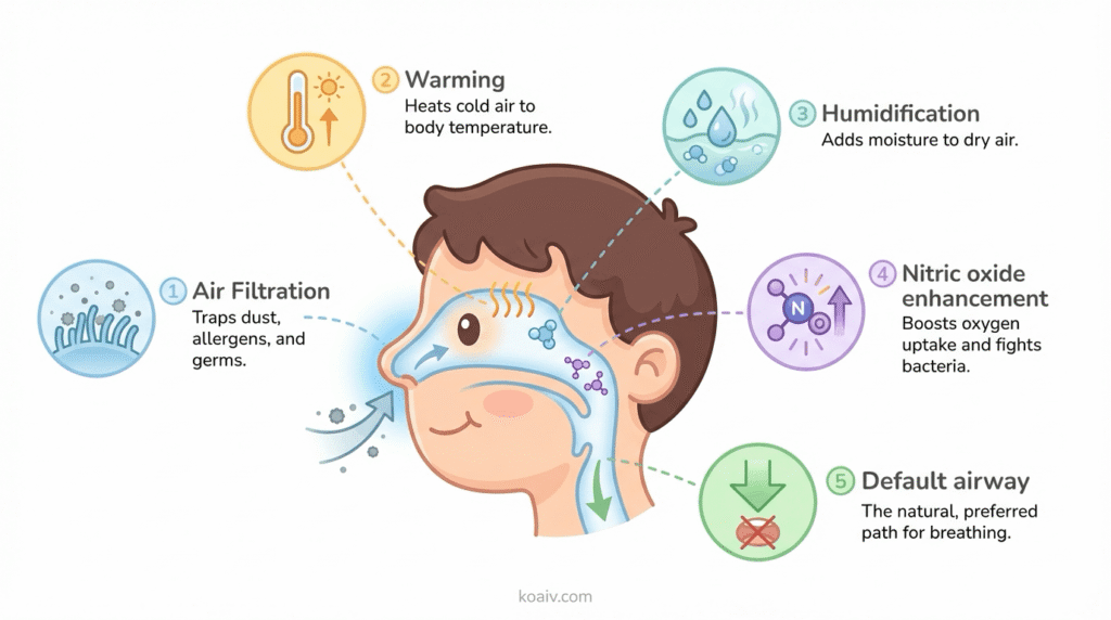 Mouth Breathing in Children: Why It’s More Than Just a Bad Habit 3 What-the-Nose-Actually-Does