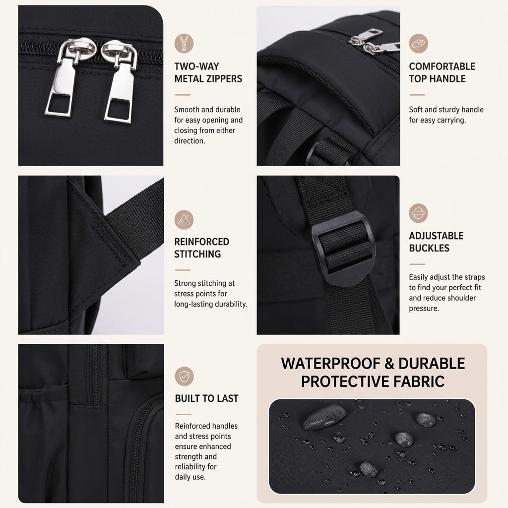 The Shared Carry Diaper Bag Backpack 11 The Shared Carry Diaper Bag Backpack Walking detail