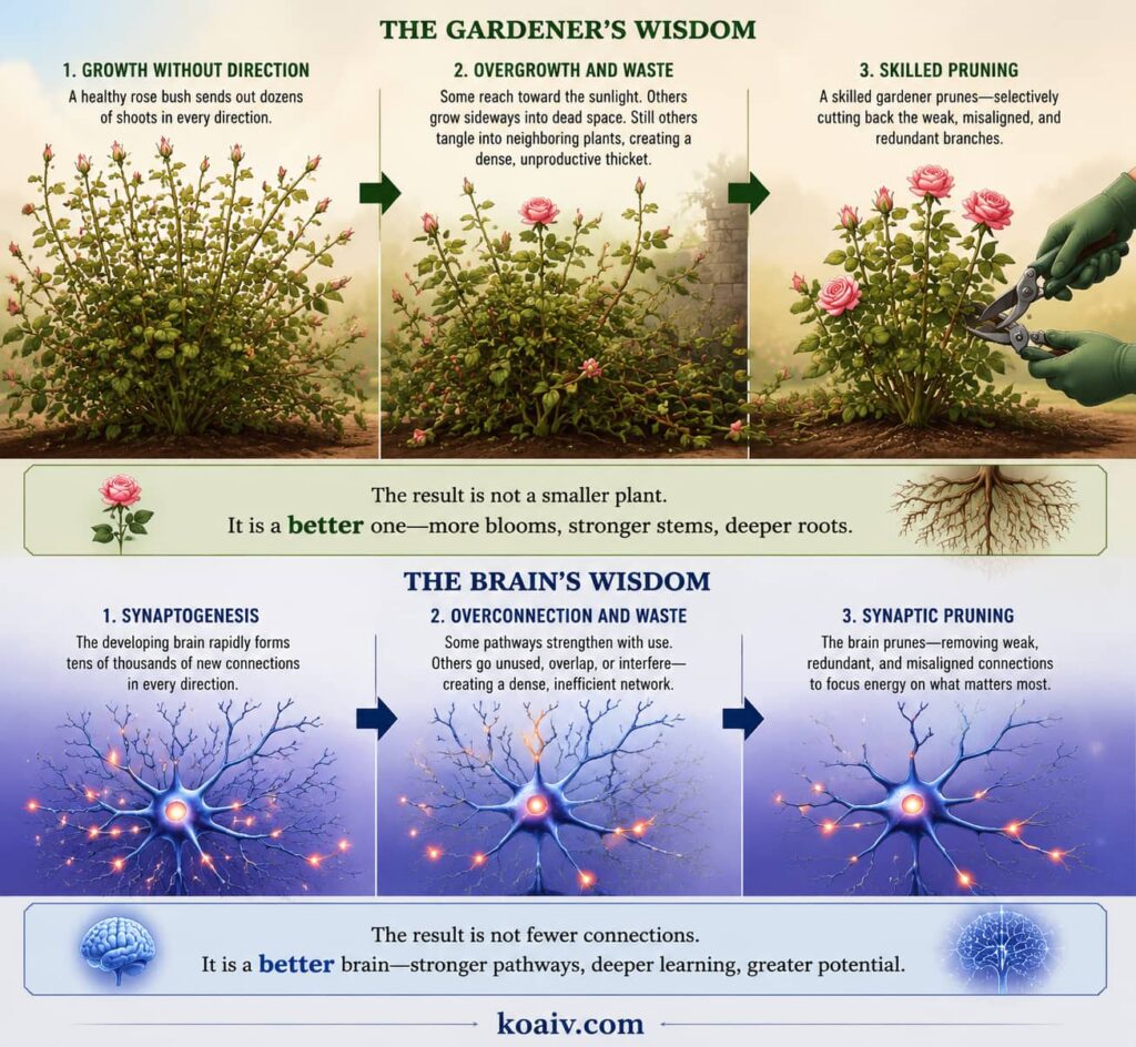 Why Your Child’s Brain Needs to “Lose” Connections to Get Smarter: The Science of Synaptic Pruning 4 What Synaptic Pruning Actually Is