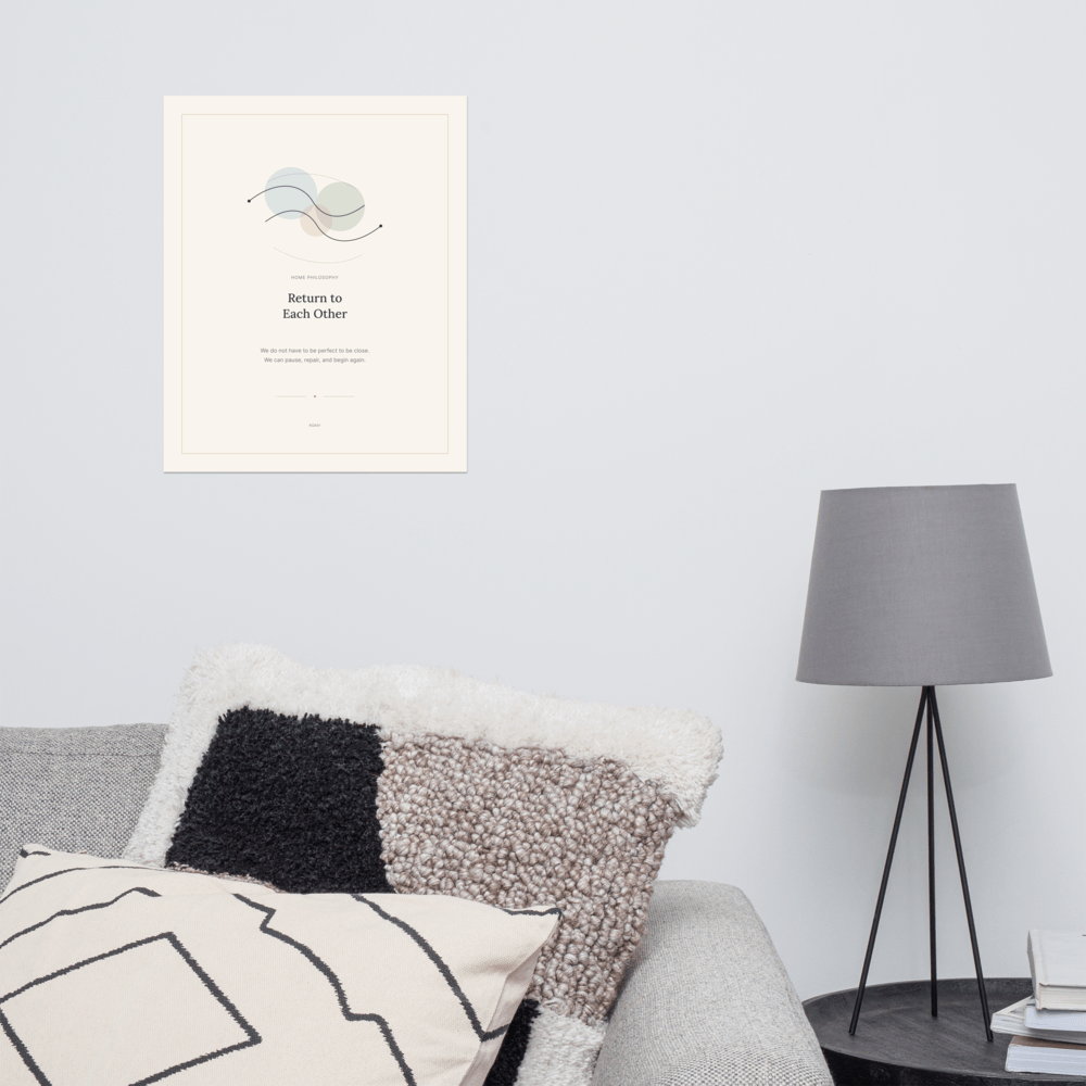 Meaningful Family Wall Art Prints 7 Return to Each Other