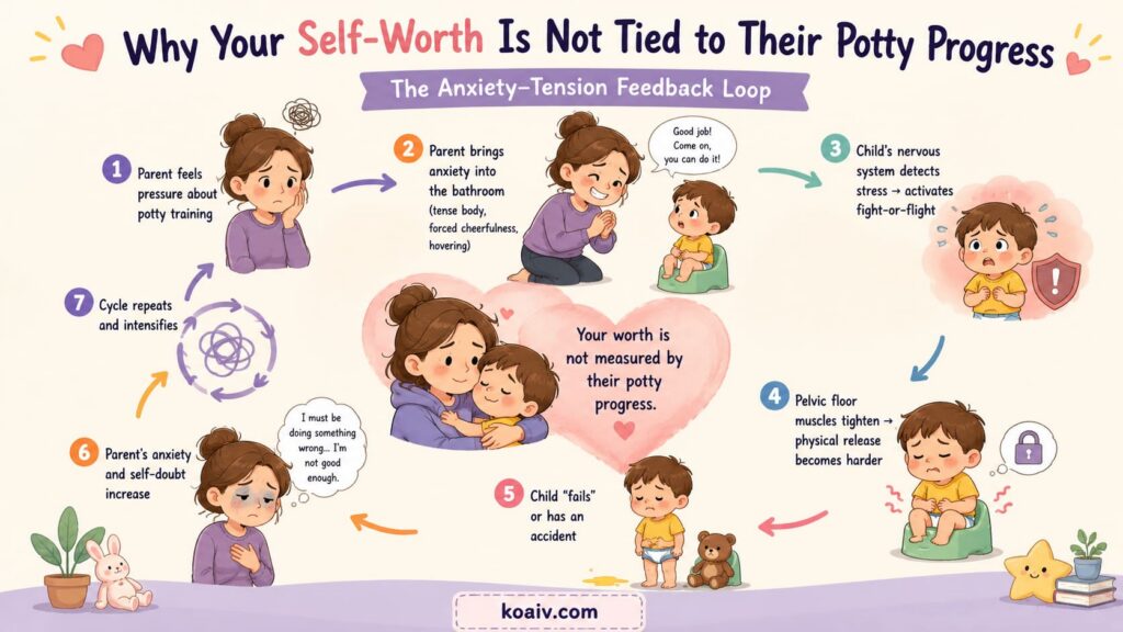 Why Your Self-Worth Is Not Tied to Their Potty Progress 3 The Anxiety–Tension Feedback Loop