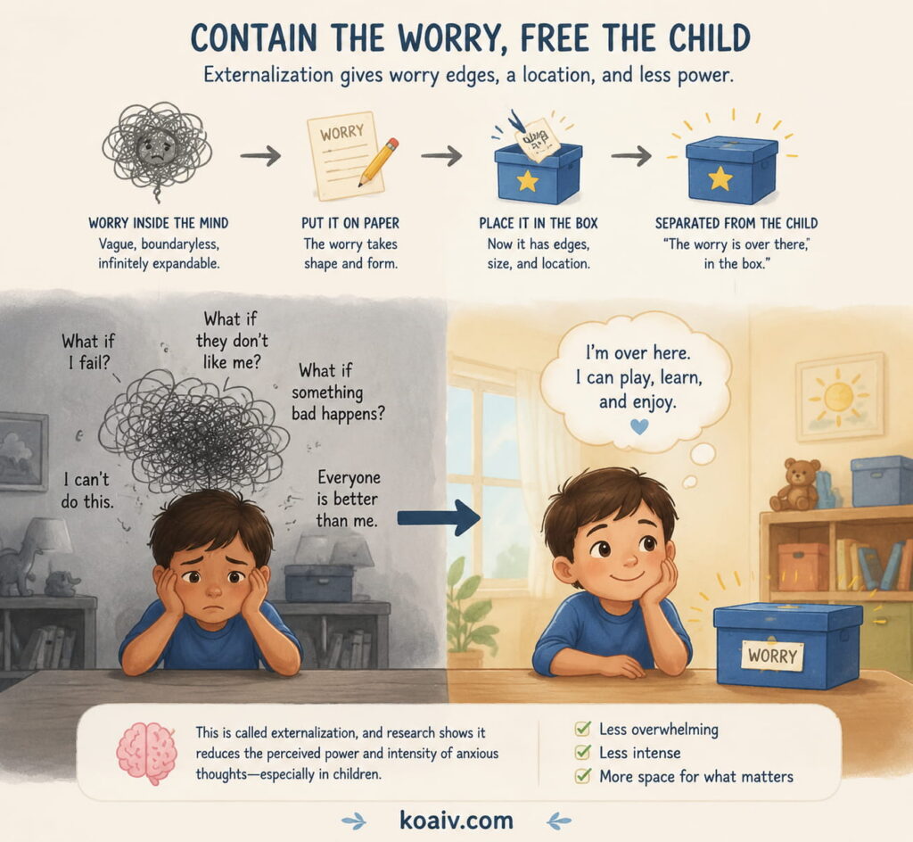 How to Explain Worry Time to a Child and Raise an Emotionally Resilient Human 3 Worry Box