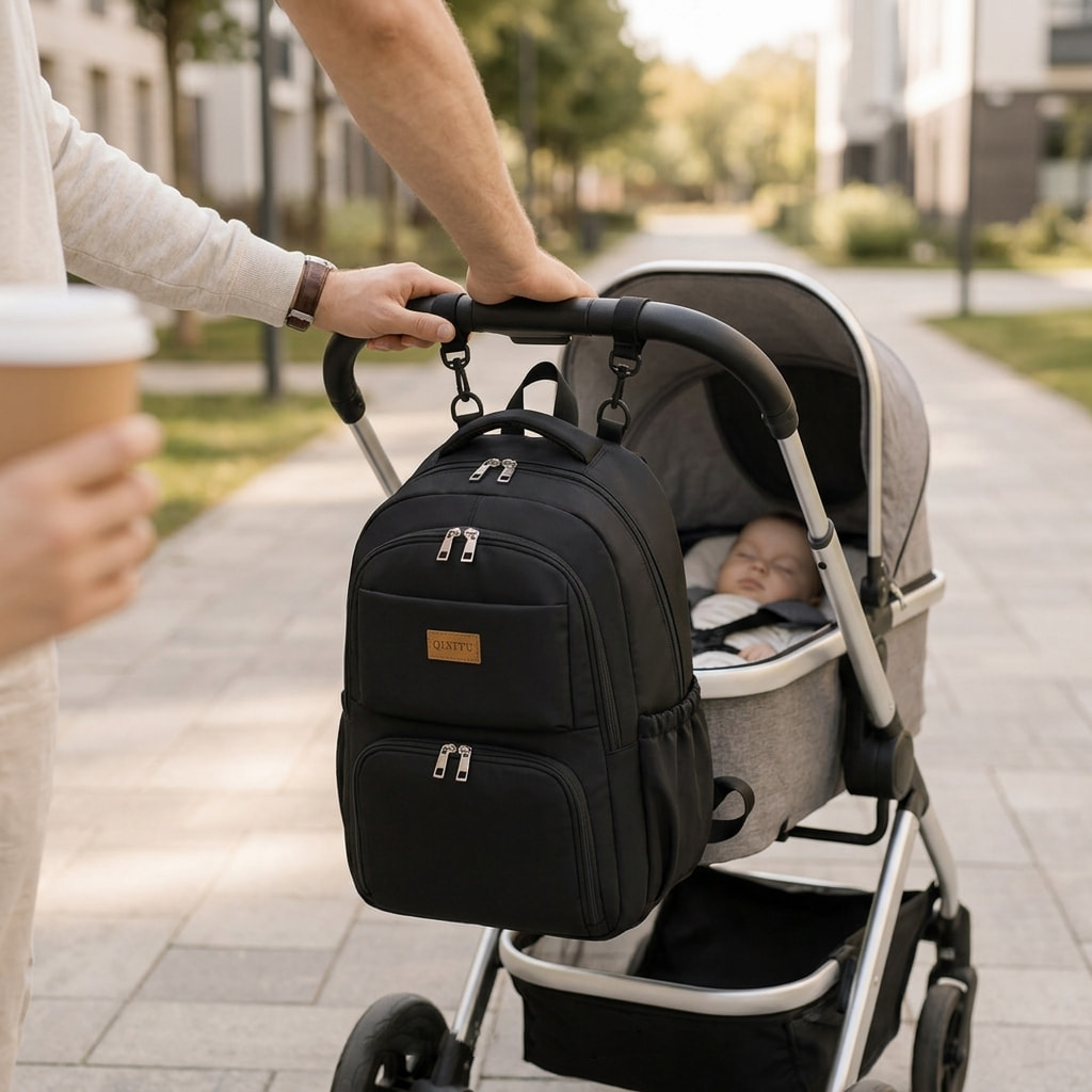 The Shared Carry Diaper Bag Backpack Hero