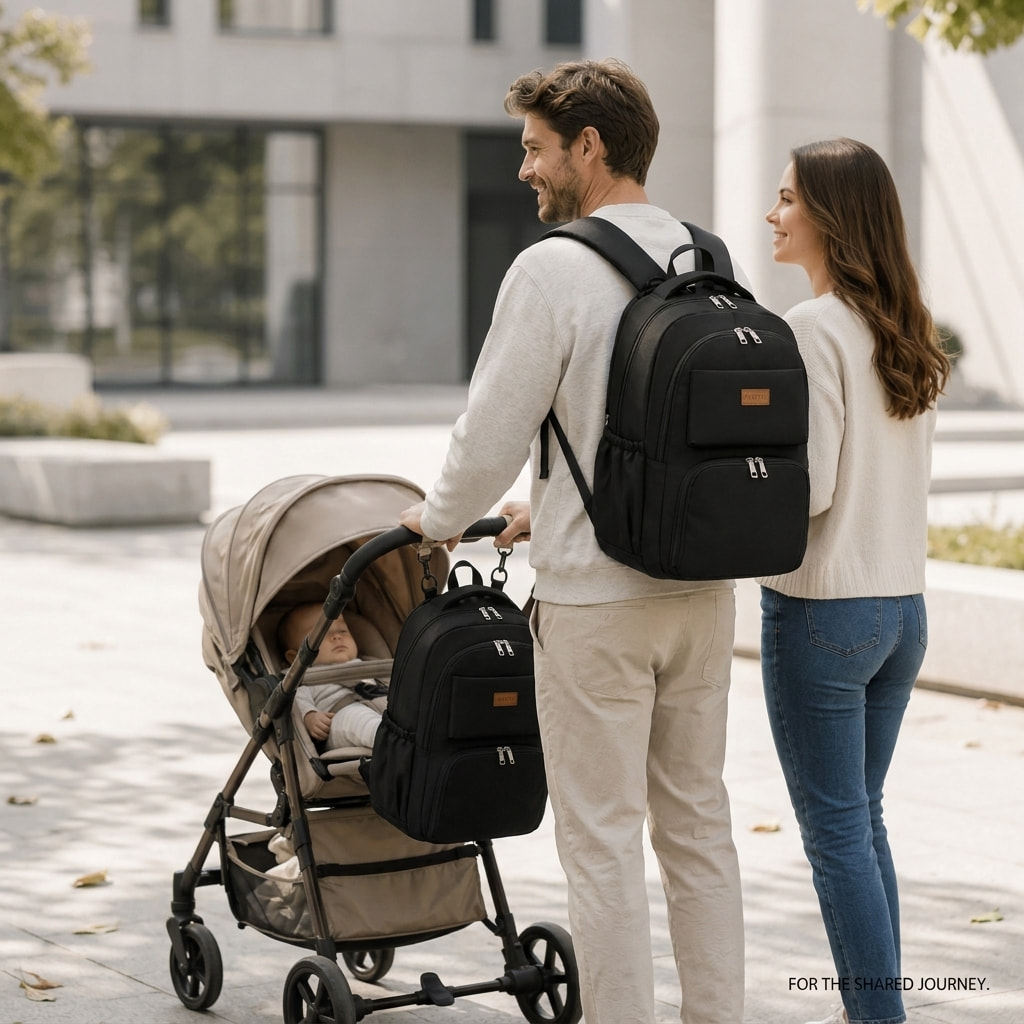 The Shared Carry Diaper Bag Backpack Walking